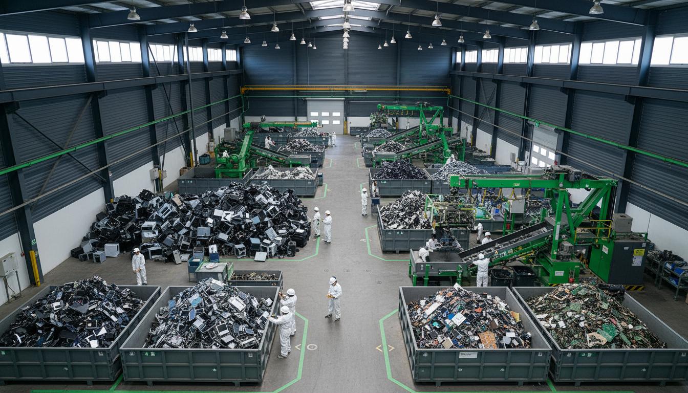 E-waste collection and recycling facility